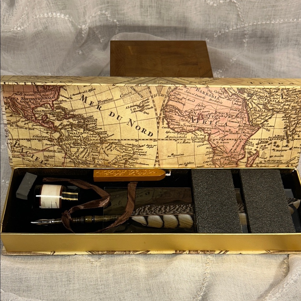 NIB Calligraphy ink feather quill set